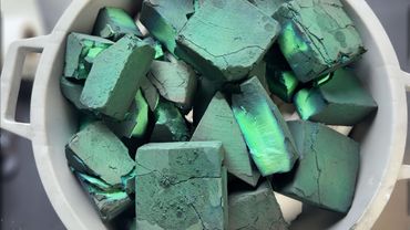 Bucket of Super Flaky Green Dyed Butter 💕