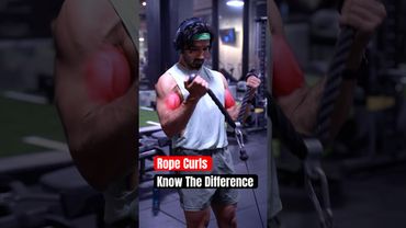 Rope Curls: Know The Difference ⚠️ #armsworkout