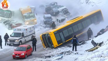 100 Real-Life Icy Road Madness Caught on Camera #38