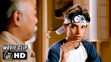 Chopsticks Scene | THE KARATE KID (1984) Movie CLIP HD