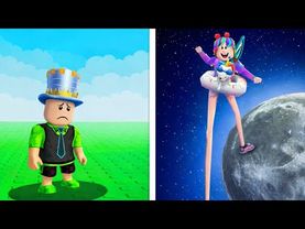 ПАПА МОИ НОГИ РАСТУТ БЕЗ ОСТАНОВКИ в ?? ROBLOX а МОИ ДОЧКА НЕТ! Самые длинные ноги в мире!