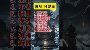 👉「鬼月禁忌多，14 條牢記別犯！避開霉運，平安自來！」 #生肖 #人生感悟 #運勢 #孟蘭節 #中元節