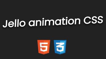 Анимация желе для элемента используя HTML & CSS || Jello animation CSS