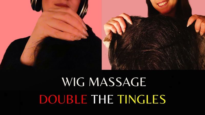 Intense Wig Scratching ASMR –Dual Experience for tingles and sleep: Talking vs No Talking (Humming) 