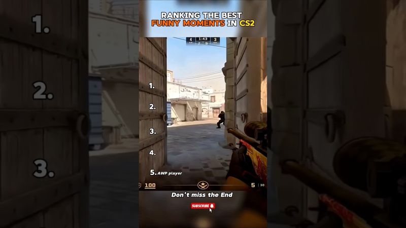 Top 5 best funny Moments in CS2 😂 #cs2 #gaming #funnyclips #cs2memes #csgo