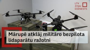 Mārupē prezentē Latvijā ražotus dronus