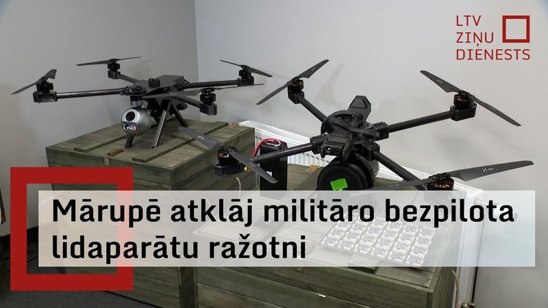 Mārupē prezentē Latvijā ražotus dronus