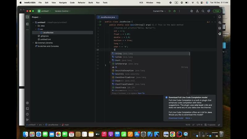 lect2 - مراجعة اساسيات جافا