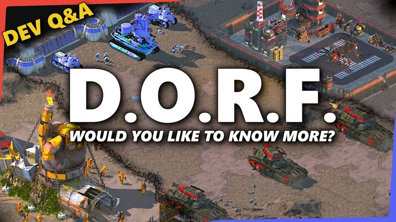 Latest gameplay of D.O.R.F. a Base Building RTS with a Classic & Retro gameplay - Developer Q&A 2025