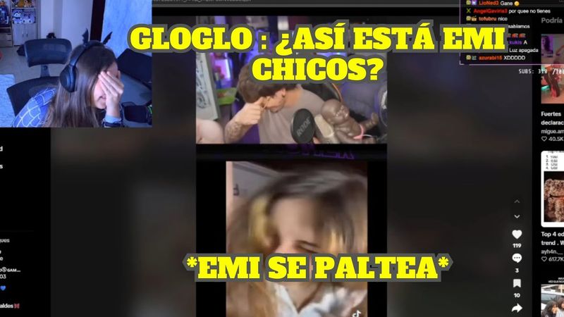 EMIKUKIS REACCIONA A GLOGLO VIENDO SU TIKTOK Y SE PALTEA