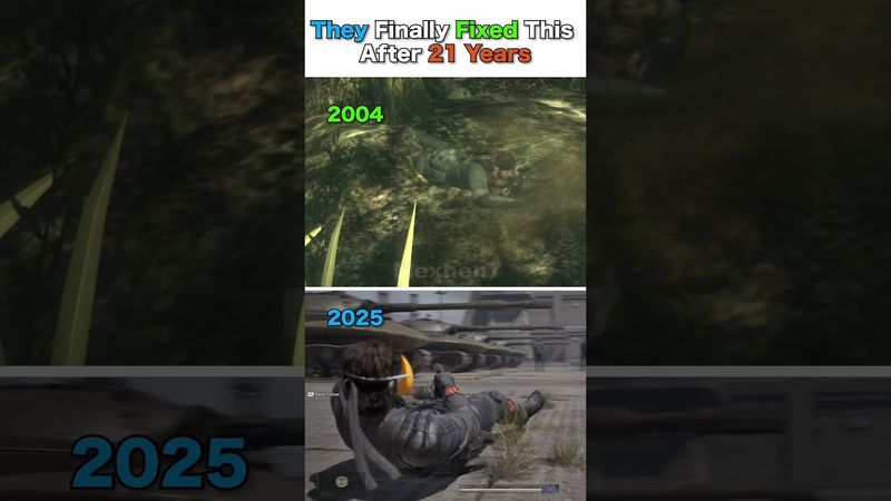 Yes.. They finally fixed this after 21 years #metalgearsoliddelta #mgs3 #metalgearsolid3remake