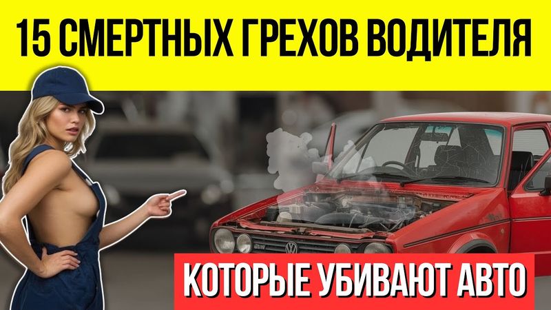 15 СМЕРТНЫХ ГРЕХОВ Водителя, Которые УБИВАЮТ Вашу Машину! (Хватит это делать!)