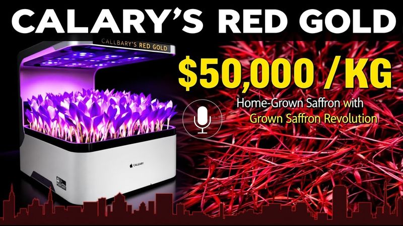 Calgary's Red Gold Revolution: Growing $50,000/kg Saffron at Home with AI