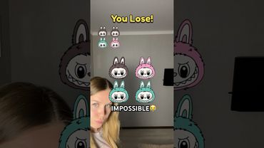 Labubu Coloring IQ🐰❌IMPOSSIBLE😭#shorts