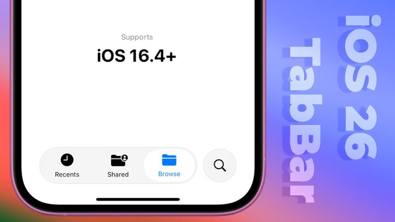 Recreating iOS 26 Tab Bar for iOS 16.4+ devices using SwiftUI (Without Liquid Glass)
