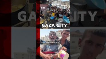 Palestinians queue at Gaza soup kitchen. #Gaza #Israel #BBCNews