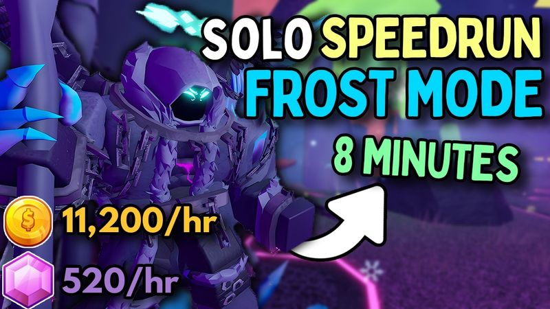 Easy Solo Frost Mode Speedrun (2x Timescale) - Tower Defense Simulator | TDS