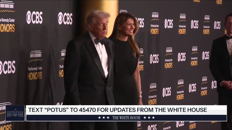 President Trump and the First Lady Arrive at the Kennedy Center Honors