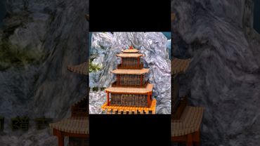 When Engineering Meets Art: The Cliffside Temple Story 🤯 #engineering #3danimation  #temple