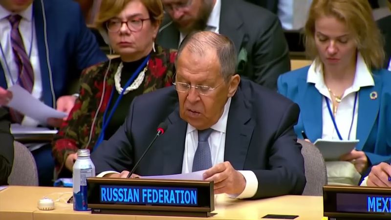 Выступление нашего министра вчера в Нью Йорке