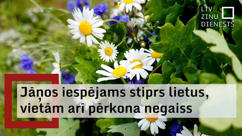 Jāņos brīžiem gaidāms lietus un brāzmains vējš