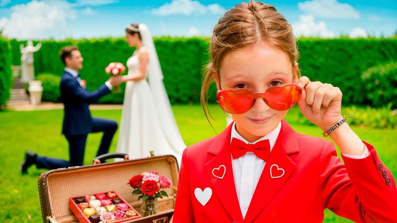 Настя помогает людям в День святого Валентина