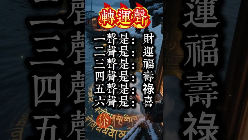轉運鐘聲響起！財、運、福、壽、祿、喜一次送到！#生肖 #財運  #風水 #命理