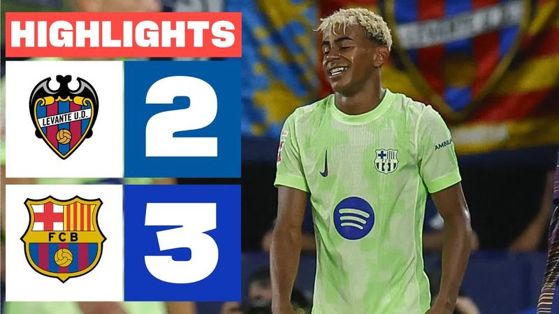 LEVANTE UD 2 - 3 FC BARCELONA | HIGHLIGHTS LALIGA EA SPORTS