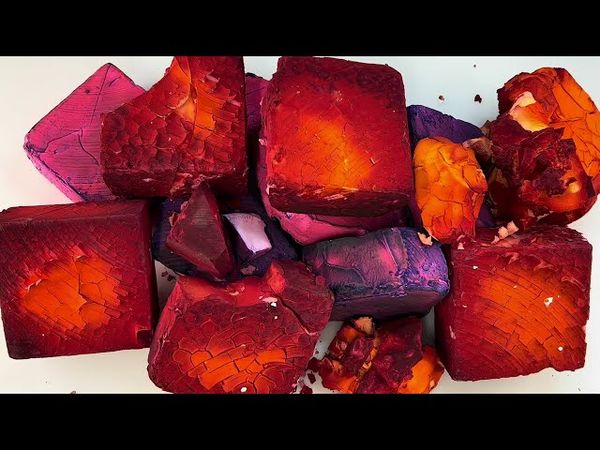 Super Dusty Redish-Orange + Pink Purple Dyed BSN Gym Chalk