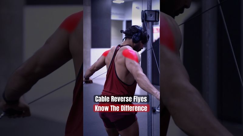 Reverse Flyes: Know The Difference ⚠️ #shoulders