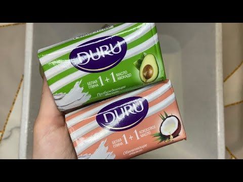 ASMR 🥥🥑Avocado and Coconut soap | АСМР 🥥🥑Мыление мыла с Авокадо и Кокосом