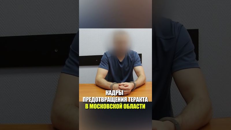 Кадры предотвращения теракта в Московской области