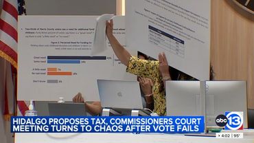 Judge Lina Hidalgo's penny tax proposal fails to pass, Commissioners Court meeting turns to chaos
