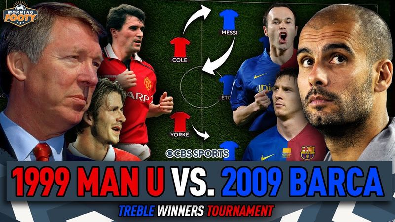 Manchester United 1999 contro Barcellona 2009 | TORNEO della squadra vincitrice del triplete 🤔👀 |...