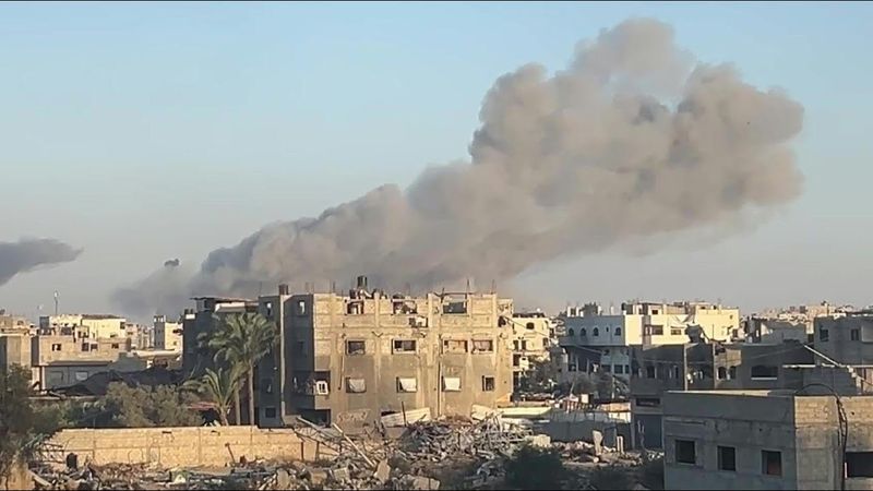 Smoke rises after Israeli airstrikes on Gaza's Jabalia | AFP