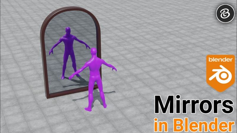 Create a Mirror in Blender | Reflect objects | Blender 2.9 |