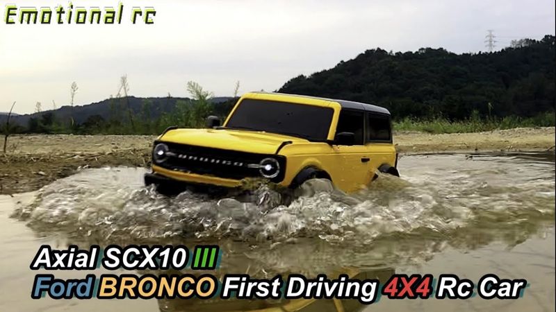 Axial SCX10 III FORD BRONCO 2021 First Driving(Off Road) 4X4 Rc Car
