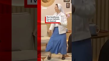 This is the moment a nun started beatboxing on live TV. #Brazil #BBCNews
