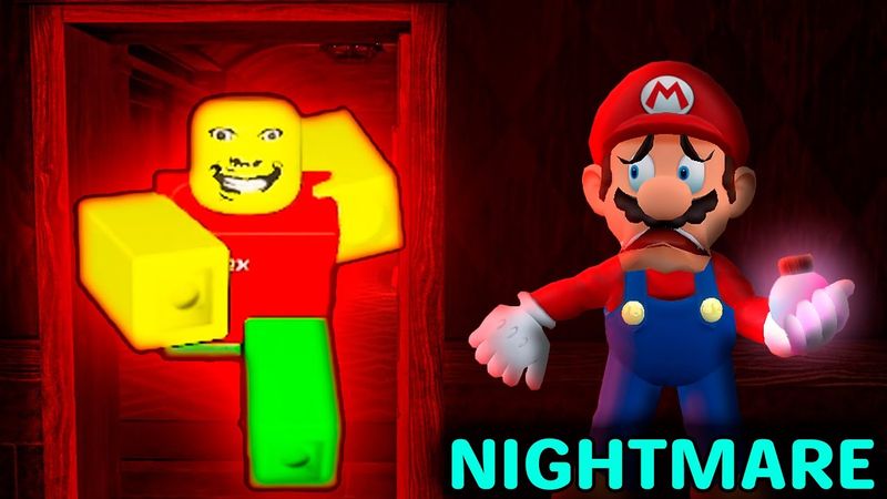 Mario Plays ROBLOX WEIRD STRICT DAD & NIGHTMARE MODE !!!