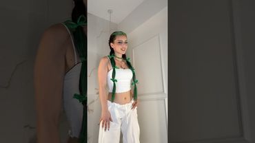 Did my hair today 💚 what do you think? #dance