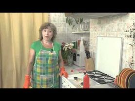 Моем плиту автоочистителем