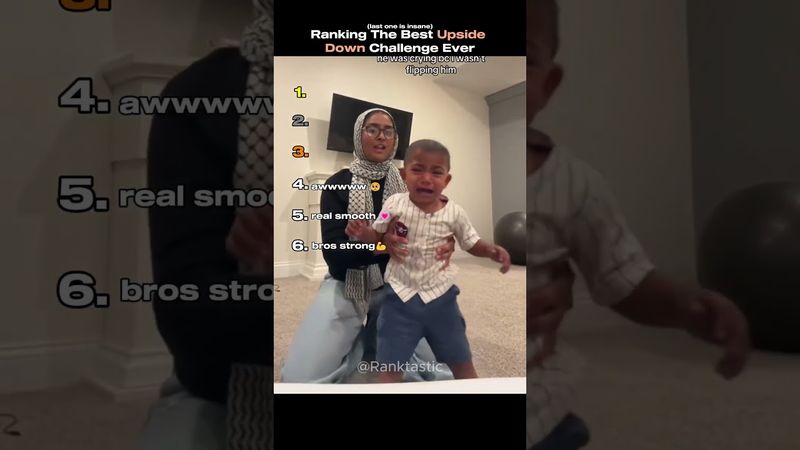 Ranking The Best Upside Down Challenge Ever (Part 5) #shortsviral #tiktok #usa