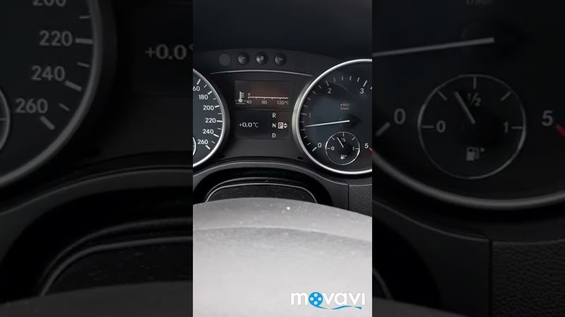 МЛ 164 om 642 Прогрев двигателя , повышенные обороты двигателя.