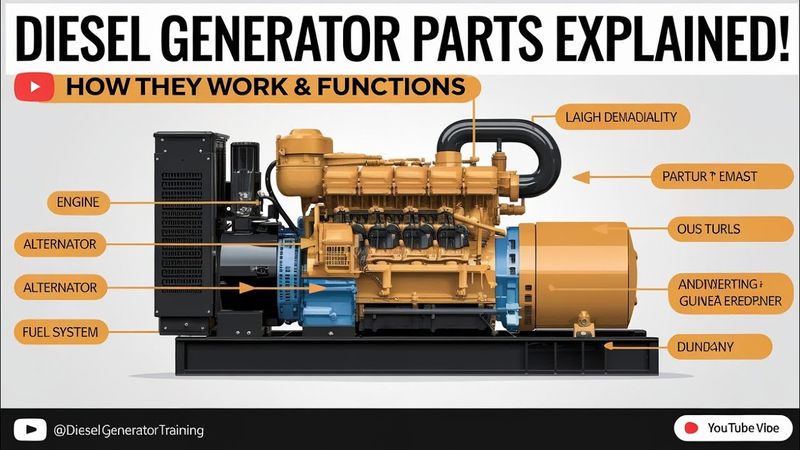 Diesel Generator Training | working principle of Electric Generator | parts of generators #generator