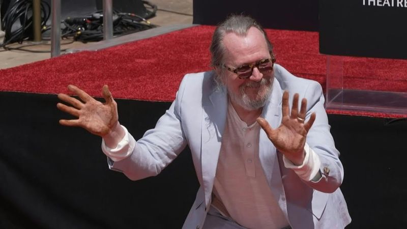 Actor Gary Oldman honoured on Walk of Fame with handprint ceremony | AFP