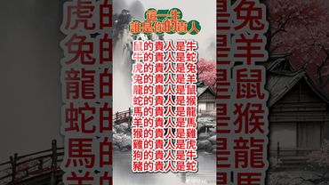 【這一生 誰是你的貴人】#生肖  #運勢  #玄學 #風水