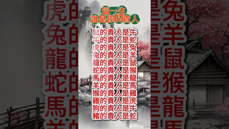 【這一生 誰是你的貴人】#生肖  #運勢  #玄學 #風水