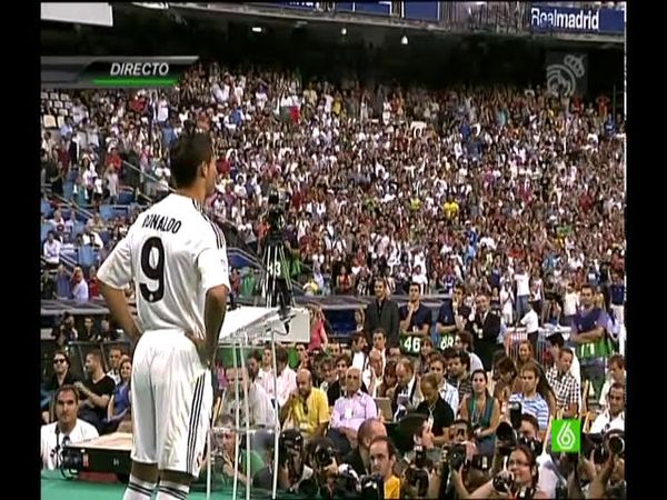 Presentación de Cristiano Ronaldo en el Real Madrid 1/3