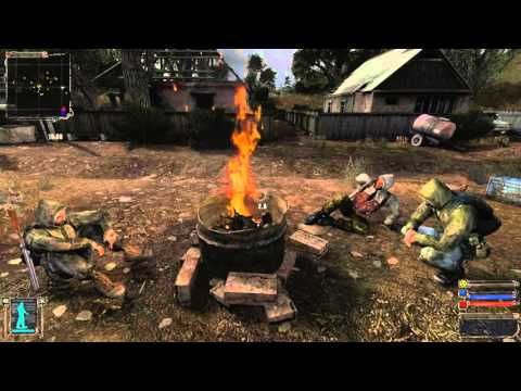 S.T.A.L.K.E.R. Ностальгия - Деревня новичков, Кордон. Разговоры у костра #stalker #сталкер
