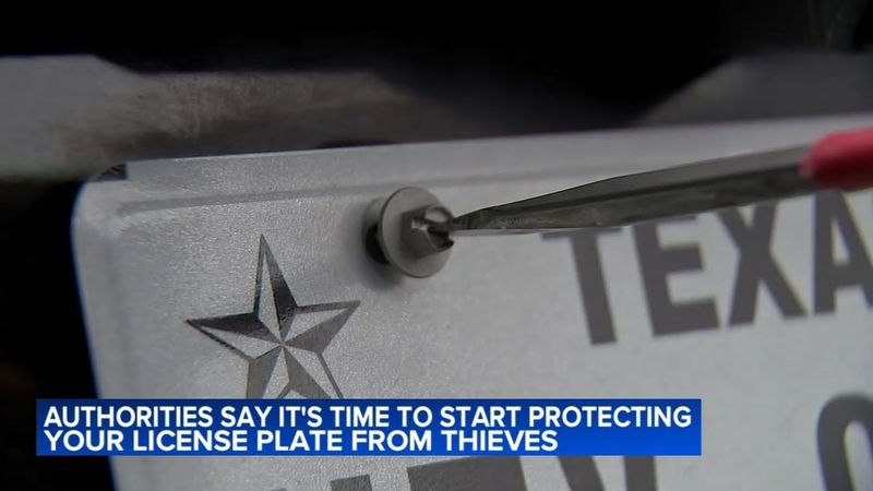Harris County Pct. 4 Constable's Office warns drivers to protect plates with thefts expected to rise